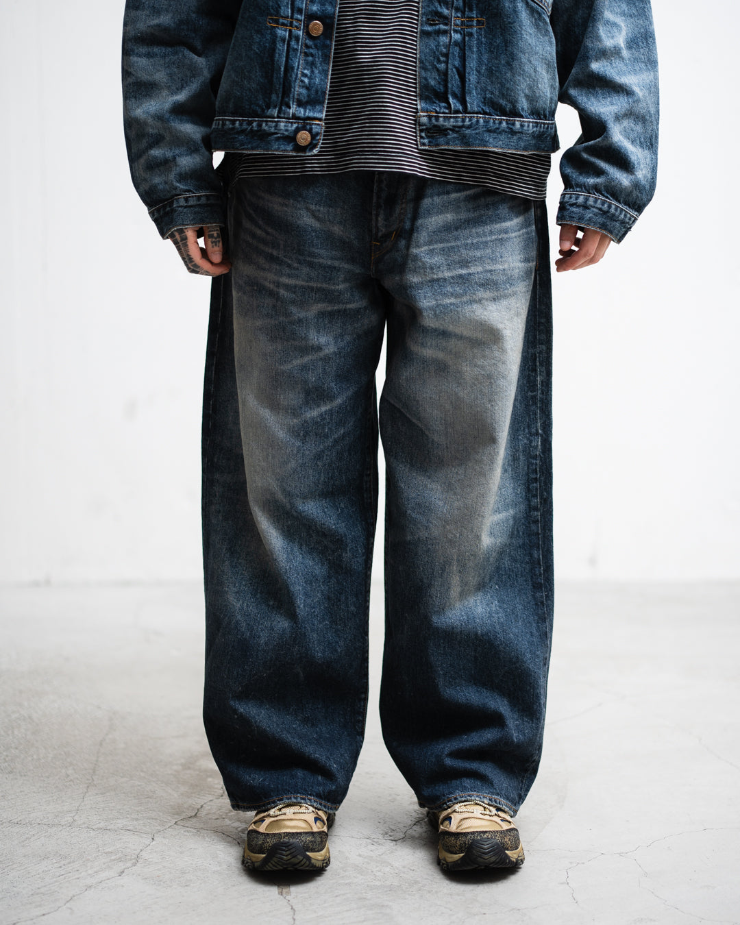 ANACHRONORM AGING WIDE 5P DENIM PANTS