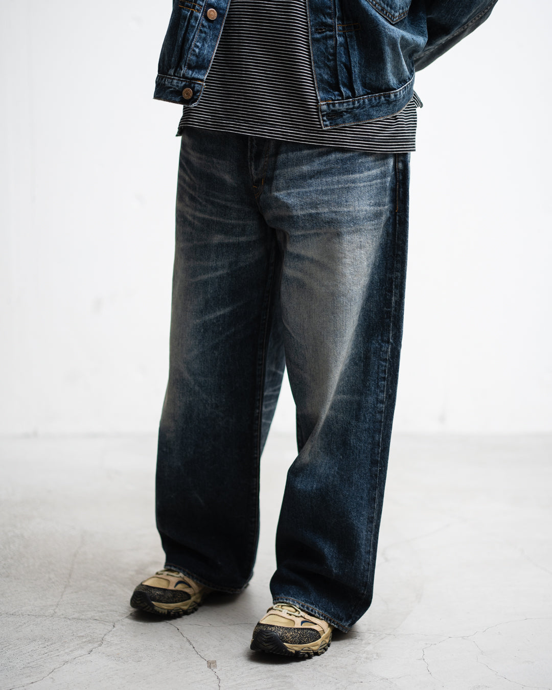 ANACHRONORM AGING WIDE 5P DENIM PANTS