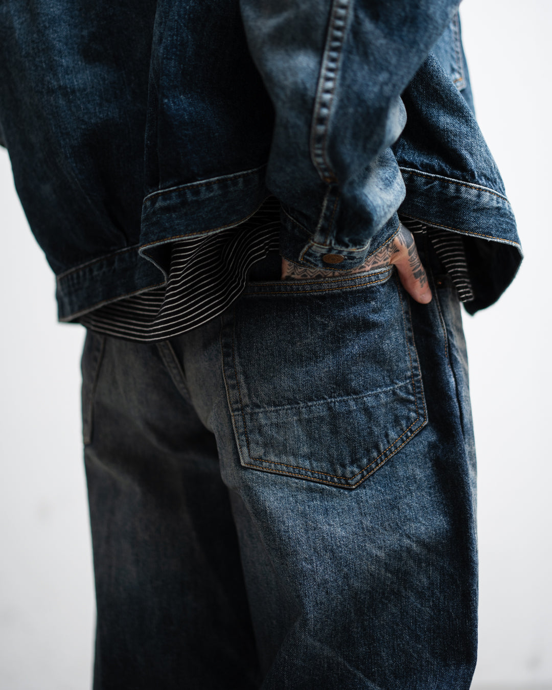 ANACHRONORM AGING WIDE 5P DENIM PANTS