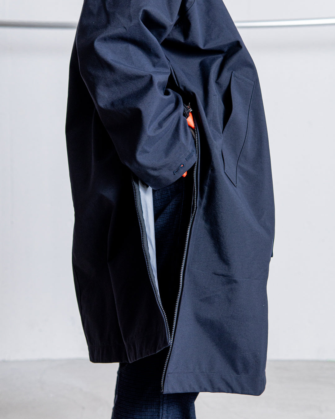 UNTRACE 3L Stand Collar Coat_185