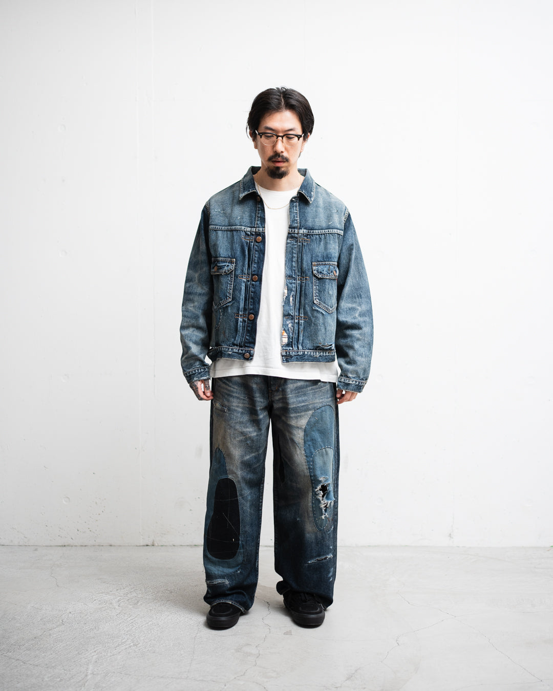ANACHRONORM REMAKED DOUBLE POCKET DENIM JACKET