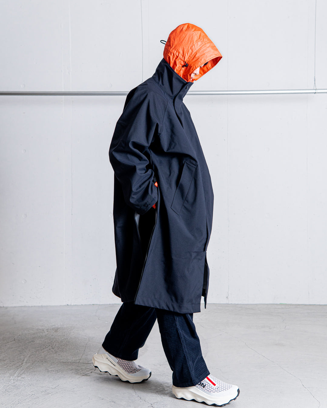 UNTRACE 3L Stand Collar Coat_185