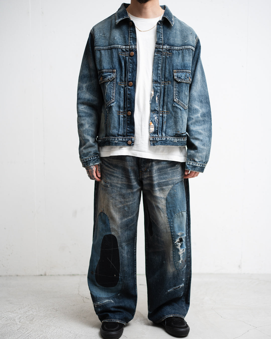 ANACHRONORM REMAKED WIDE 5P DENIM PANTS