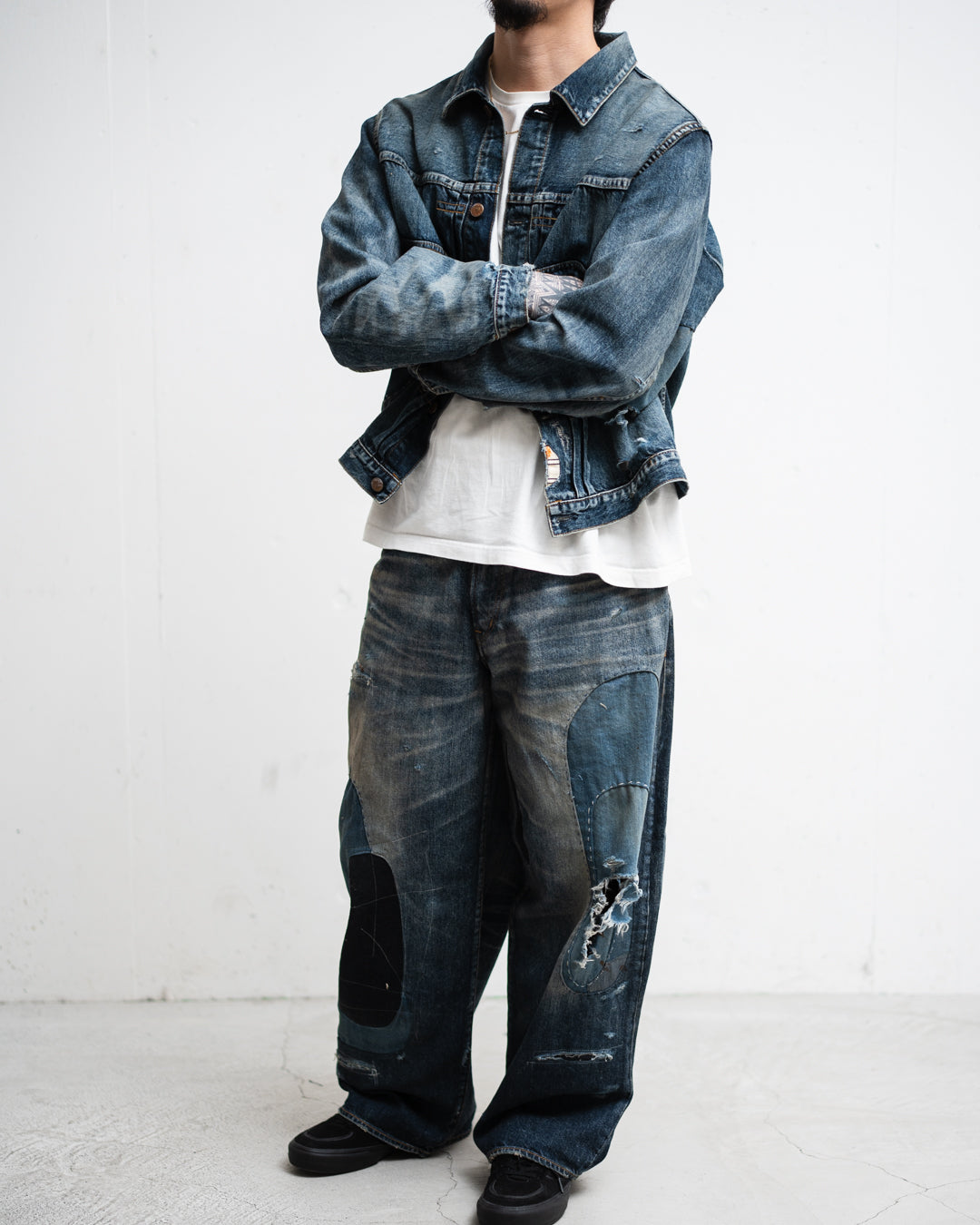ANACHRONORM REMAKED WIDE 5P DENIM PANTS