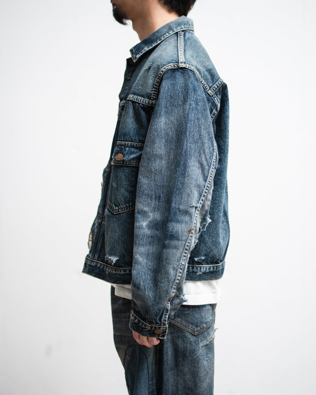 ANACHRONORM REMAKED DOUBLE POCKET DENIM JACKET