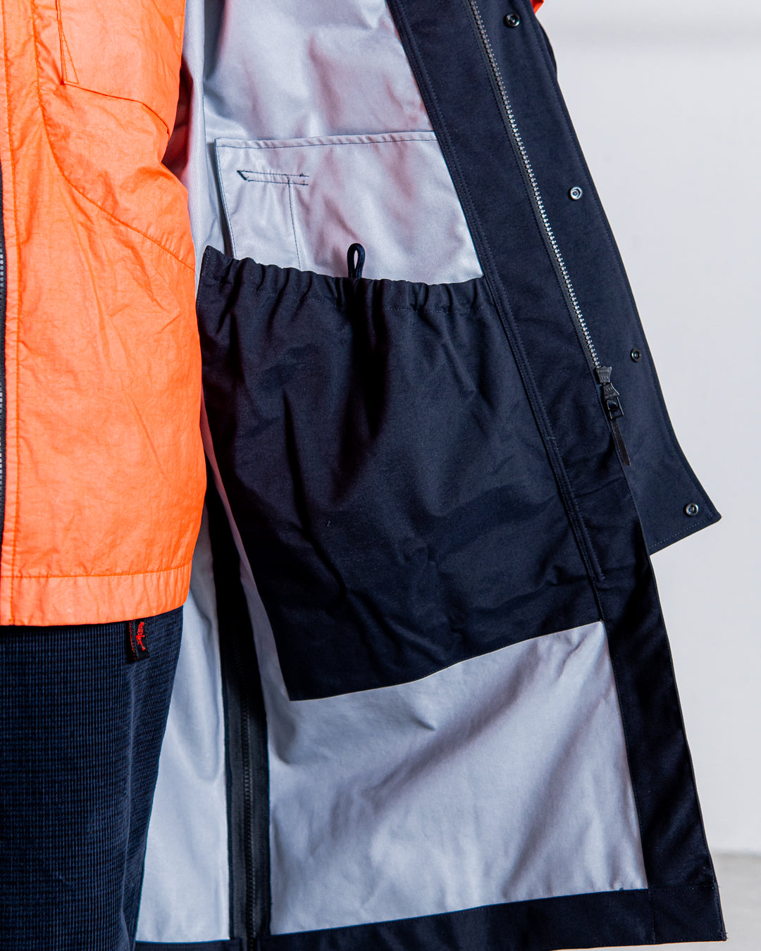 UNTRACE 3L Stand Collar Coat_185