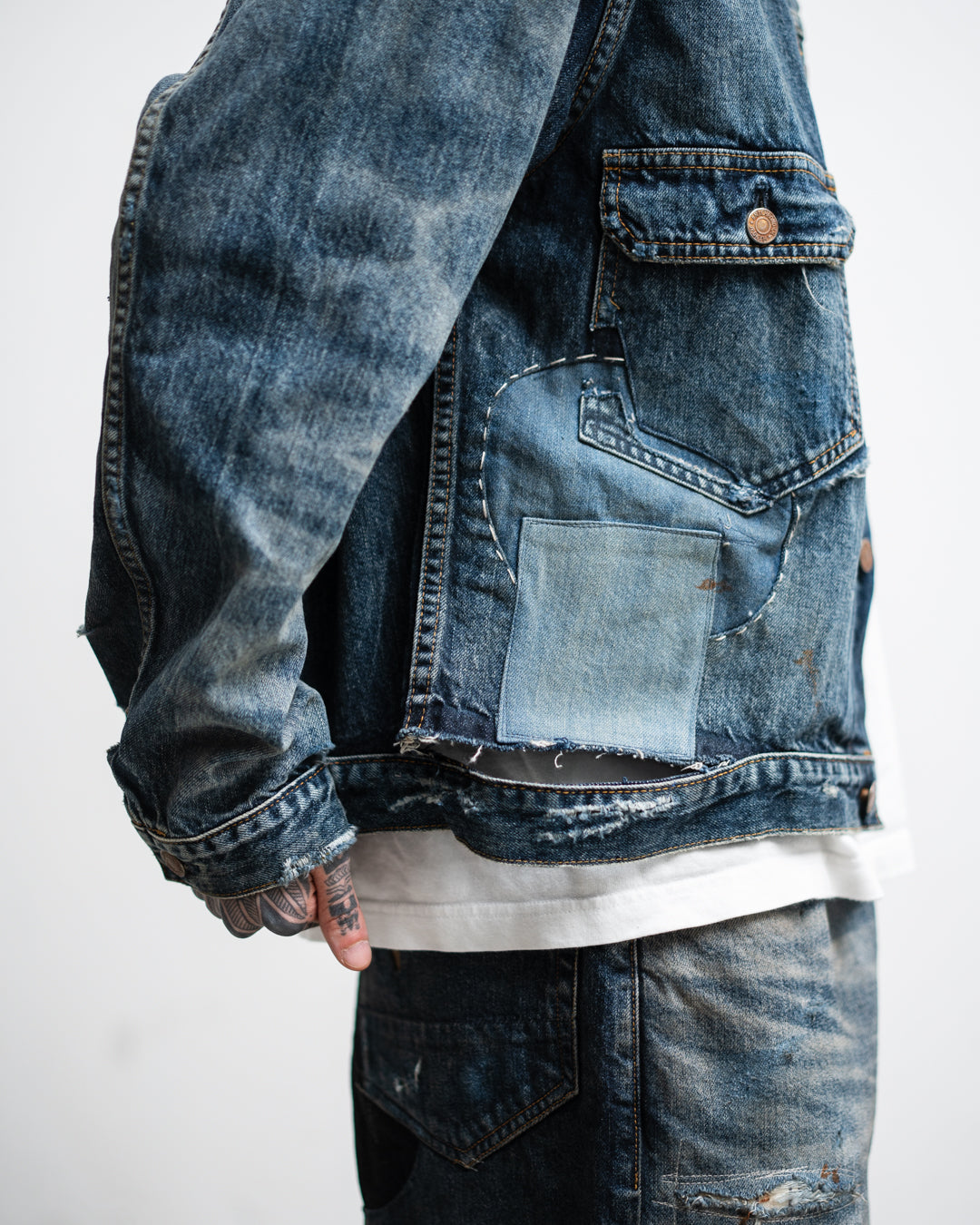 ANACHRONORM REMAKED DOUBLE POCKET DENIM JACKET