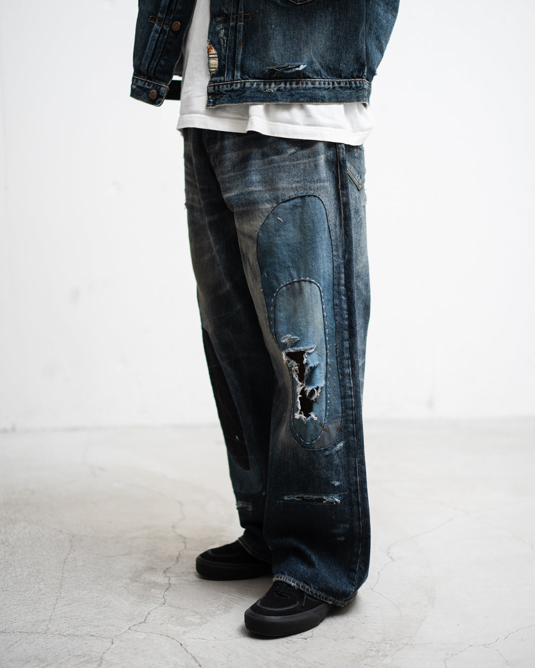 ANACHRONORM REMAKED WIDE 5P DENIM PANTS