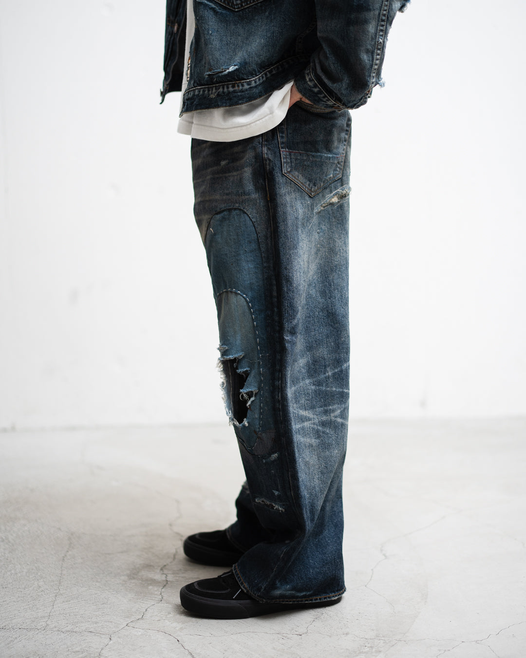 ANACHRONORM REMAKED WIDE 5P DENIM PANTS