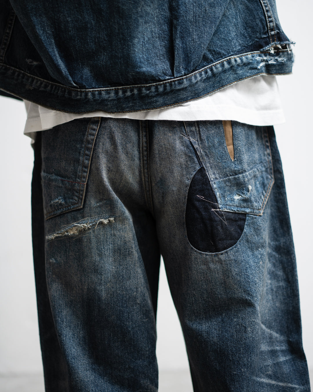 ANACHRONORM REMAKED WIDE 5P DENIM PANTS