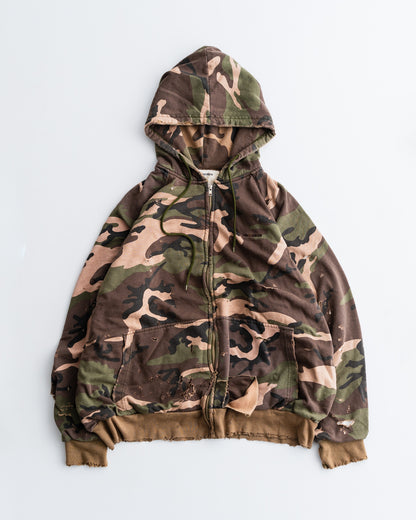 ANACHRONORM HARD DAMAGED INNER WAFFLE SWEAT PARKA