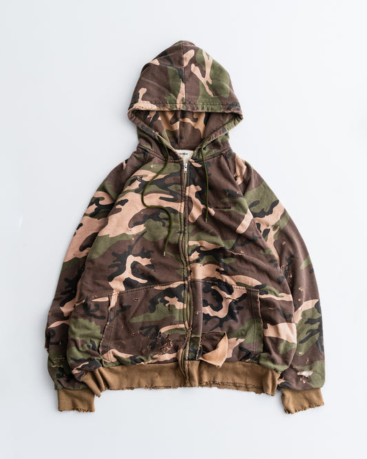 [8.30 sat 12:00 Release] ANACHRONORM HARD DAMAGED INNER WAFFLE SWEAT PARKA