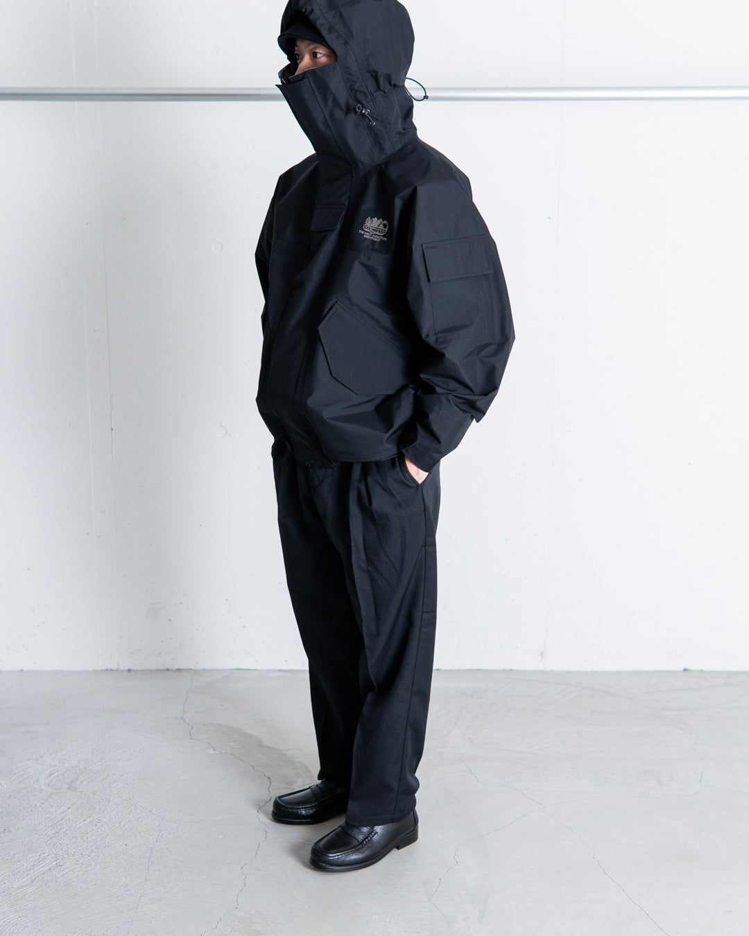 is-ness NINJA HOODIE SHELL JACKET ブラック L - ジャケット・アウター