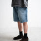 BOWWOW US ARMY DENIM SHORTS AGED
