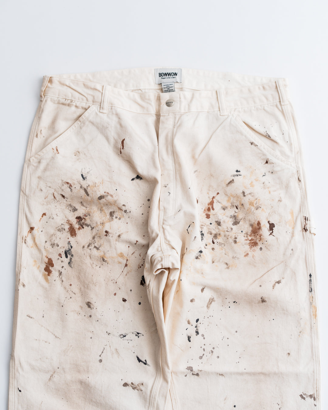 BOWWOW PAINTER'S PAINT STAINED PAINTER PANTS