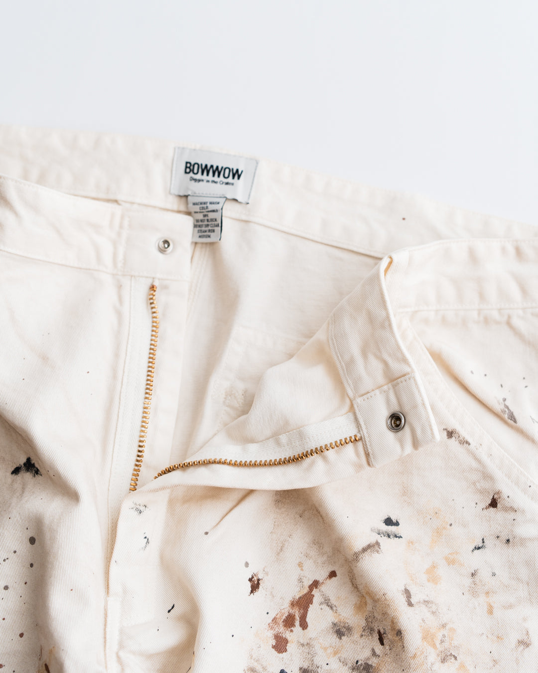 BOWWOW PAINTER'S PAINT STAINED PAINTER PANTS