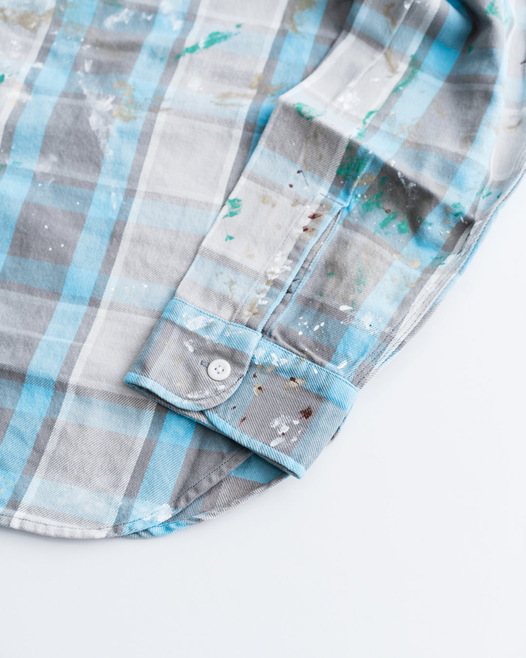 [LAST 1] BOWWOW PAINTER'S PAINT STAINED FLANNEL SHIRT