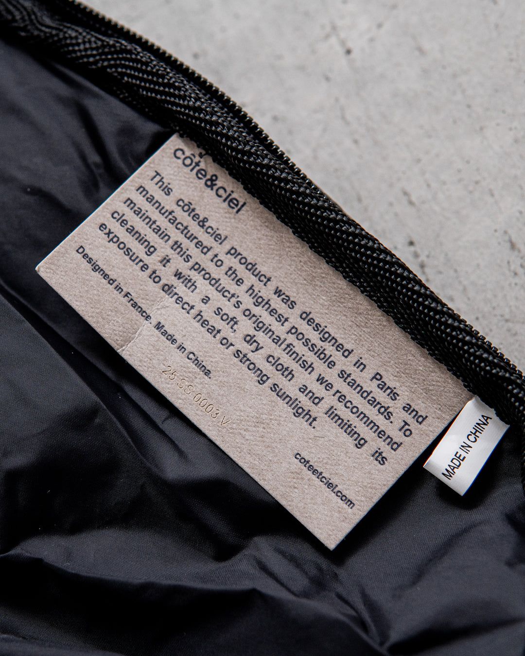 【2WAY ITEM】cote&ciel Po Smooth Black