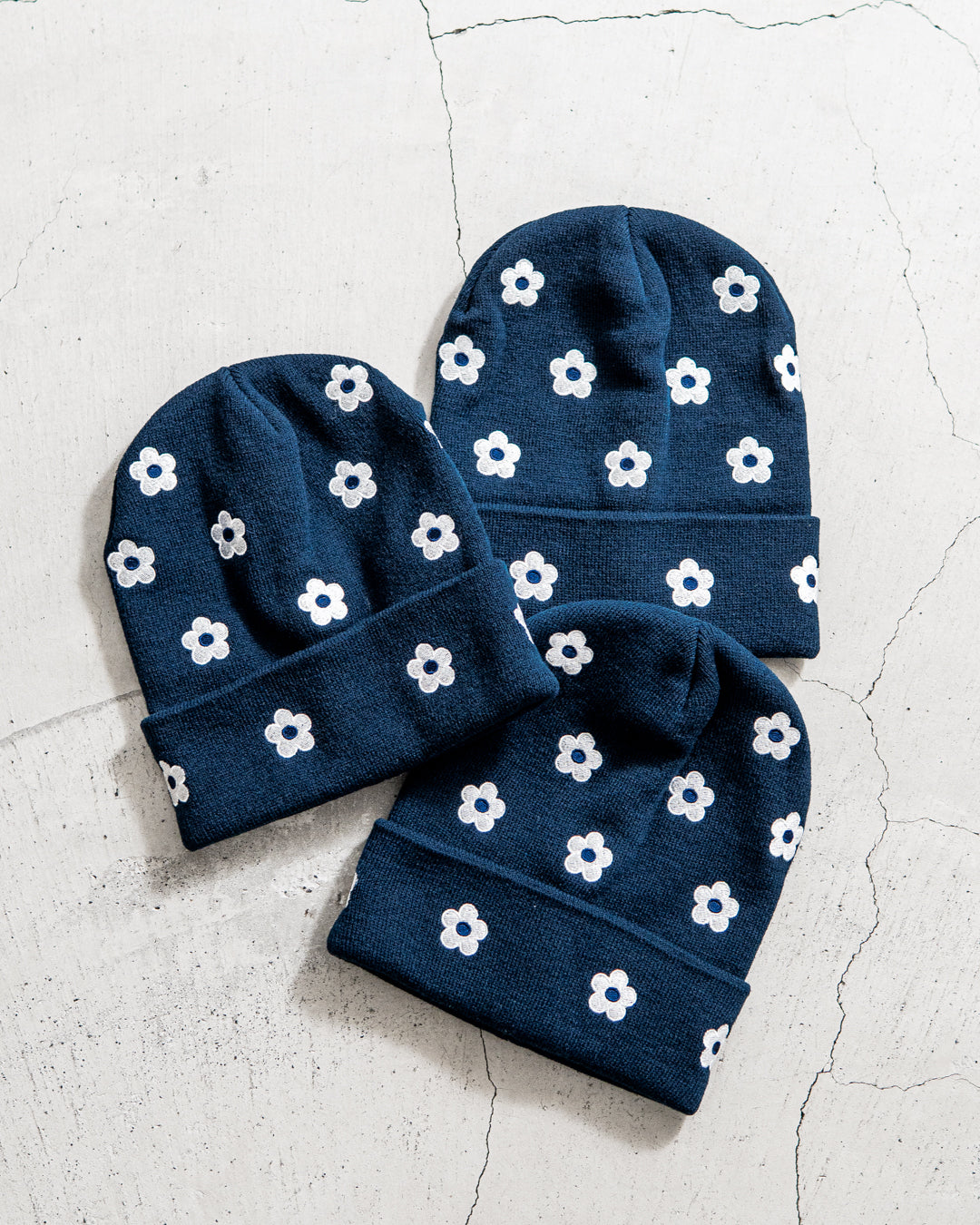 NICK GEAR Flower Embroidery beanie