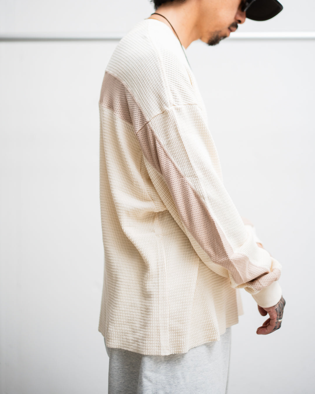 ROTOL MILD WAFFLE SWITCH LONG SLEEVE TEE