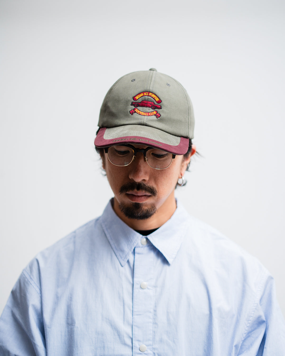 [9.6 sat 12:00 Release] SEDAN ALL-PURPOSE Emblem Logo 2tone Visor Cap