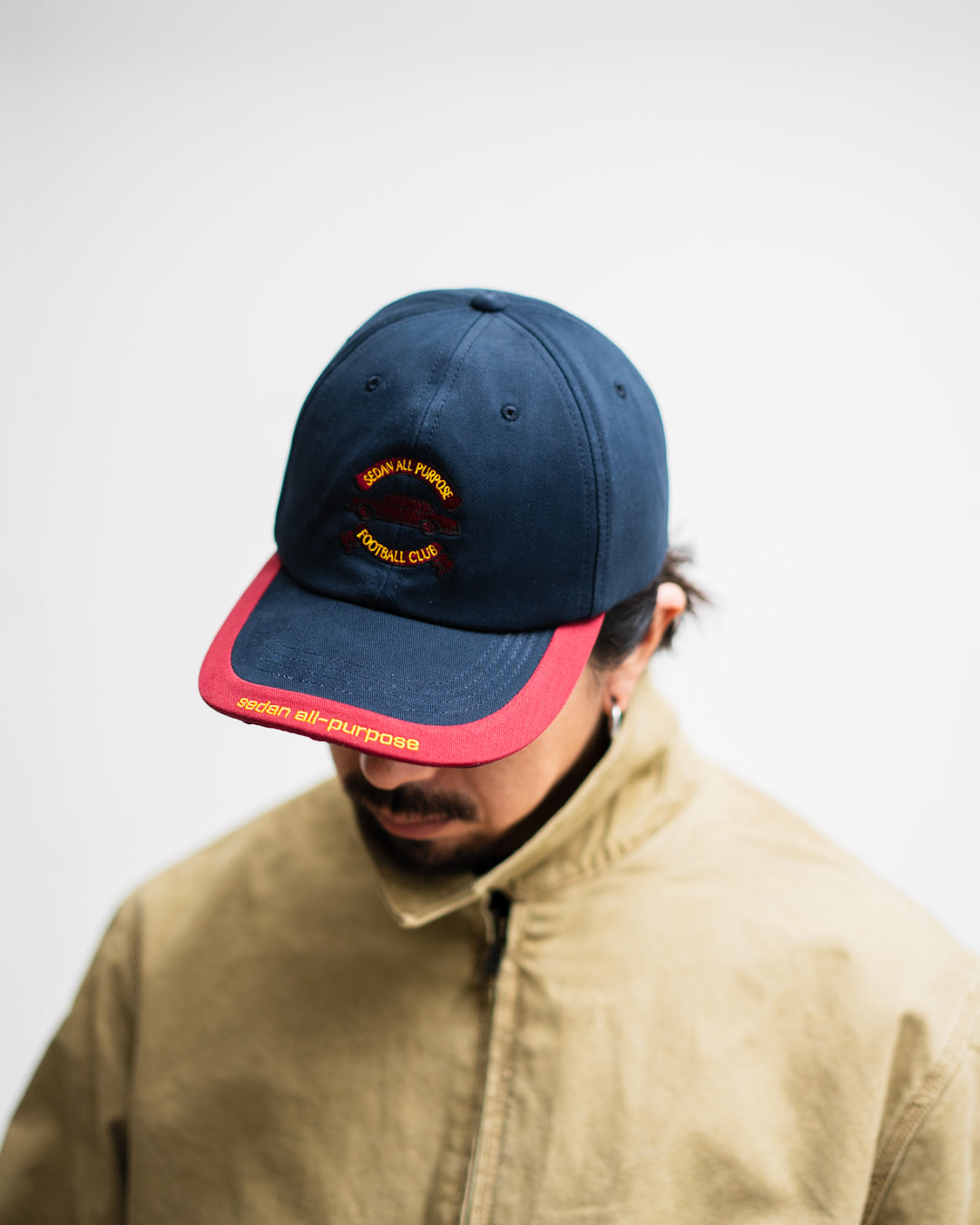 [9.6 sat 12:00 Release] SEDAN ALL-PURPOSE Emblem Logo 2tone Visor Cap