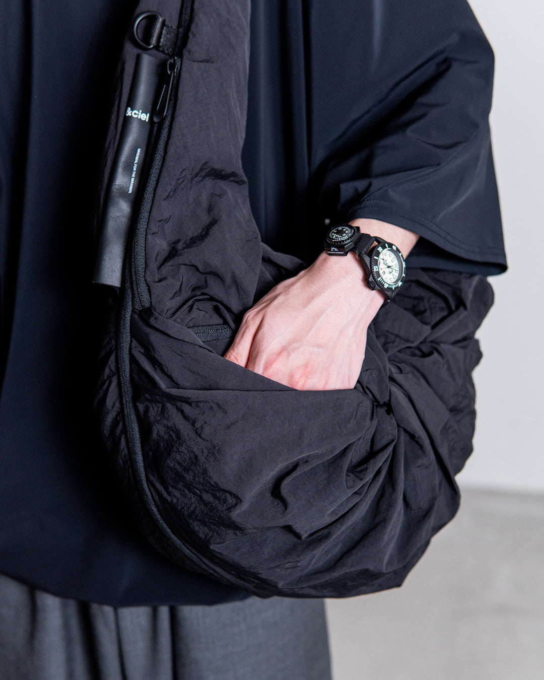 【2WAY ITEM】cote&ciel Po Smooth Black