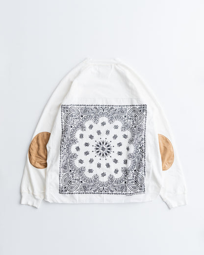 REMI RELIEF SP加工8/-天竺エルボーパッチロンT(バンダナ )