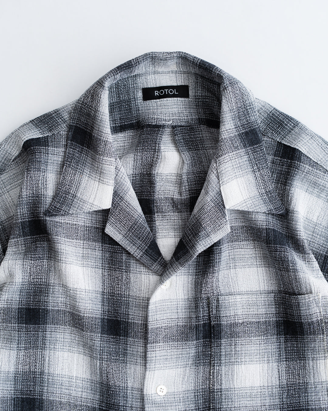 ROTOL Dry Ombre Open Collar Shirt