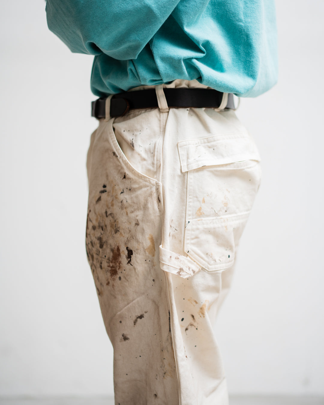 BOWWOW PAINTER'S PAINT STAINED PAINTER PANTS