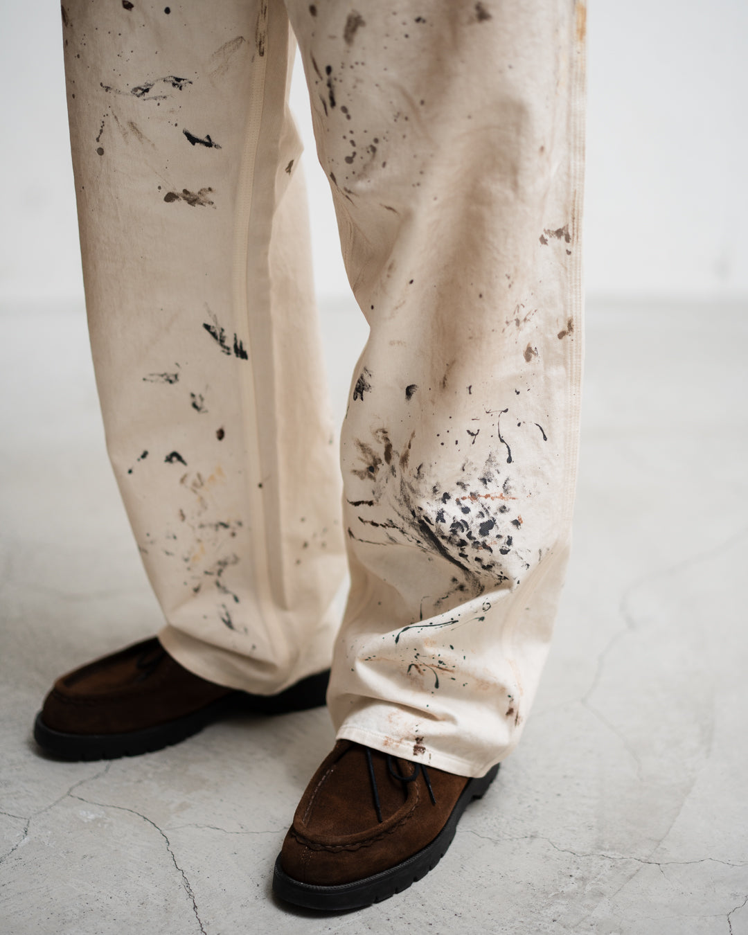BOWWOW PAINTER'S PAINT STAINED PAINTER PANTS