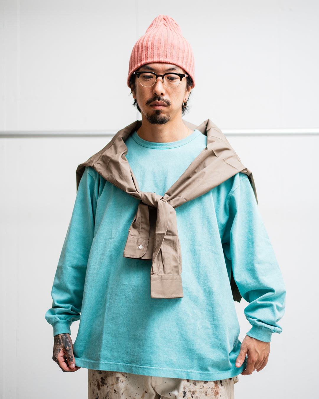 FOUNDOUR LONG SLEEVE FADE TEE SHIRT