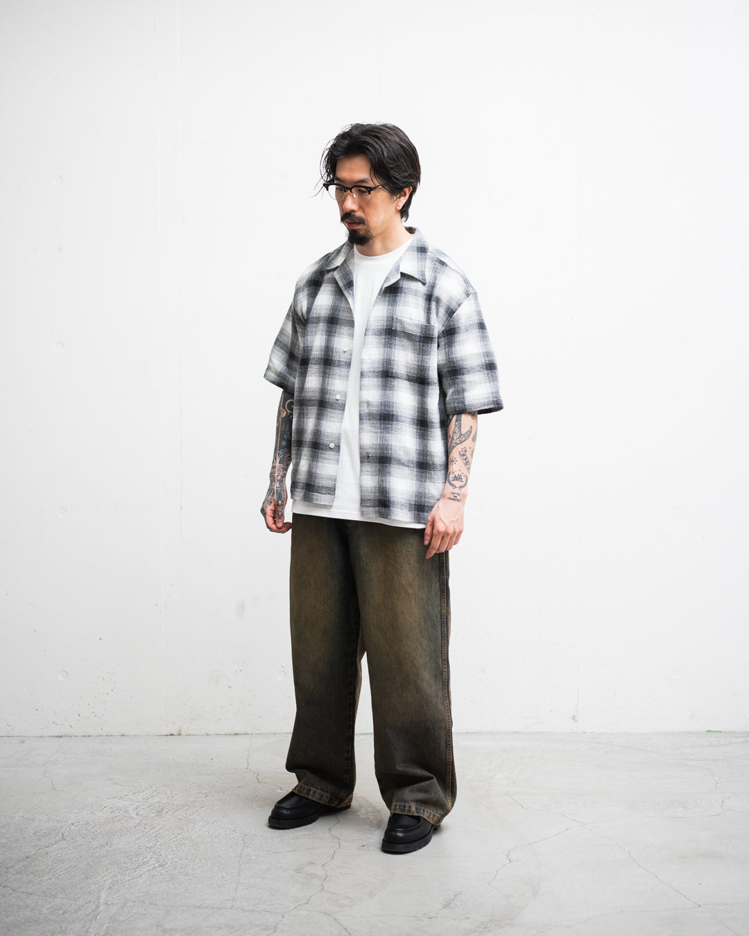 ROTOL Dry Ombre Open Collar Shirt