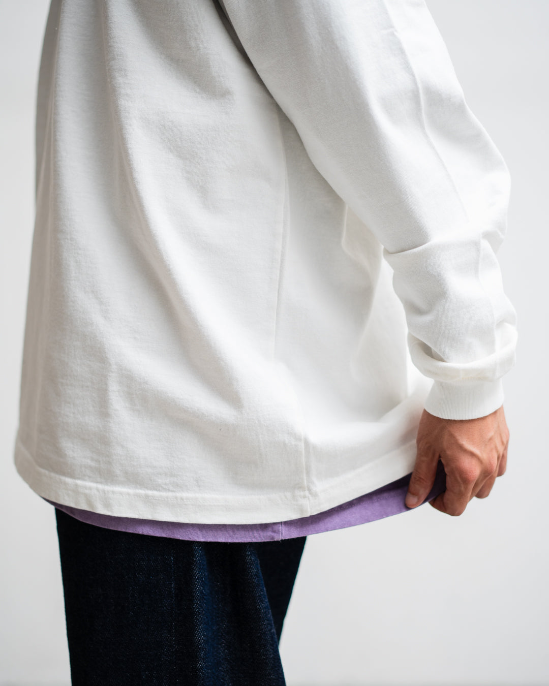 FOUNDOUR LONG SLEEVE FADE TEE SHIRT