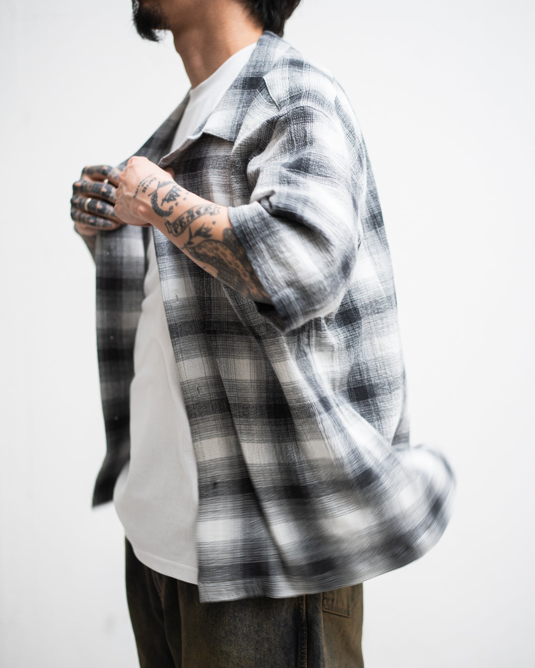 ROTOL Dry Ombre Open Collar Shirt