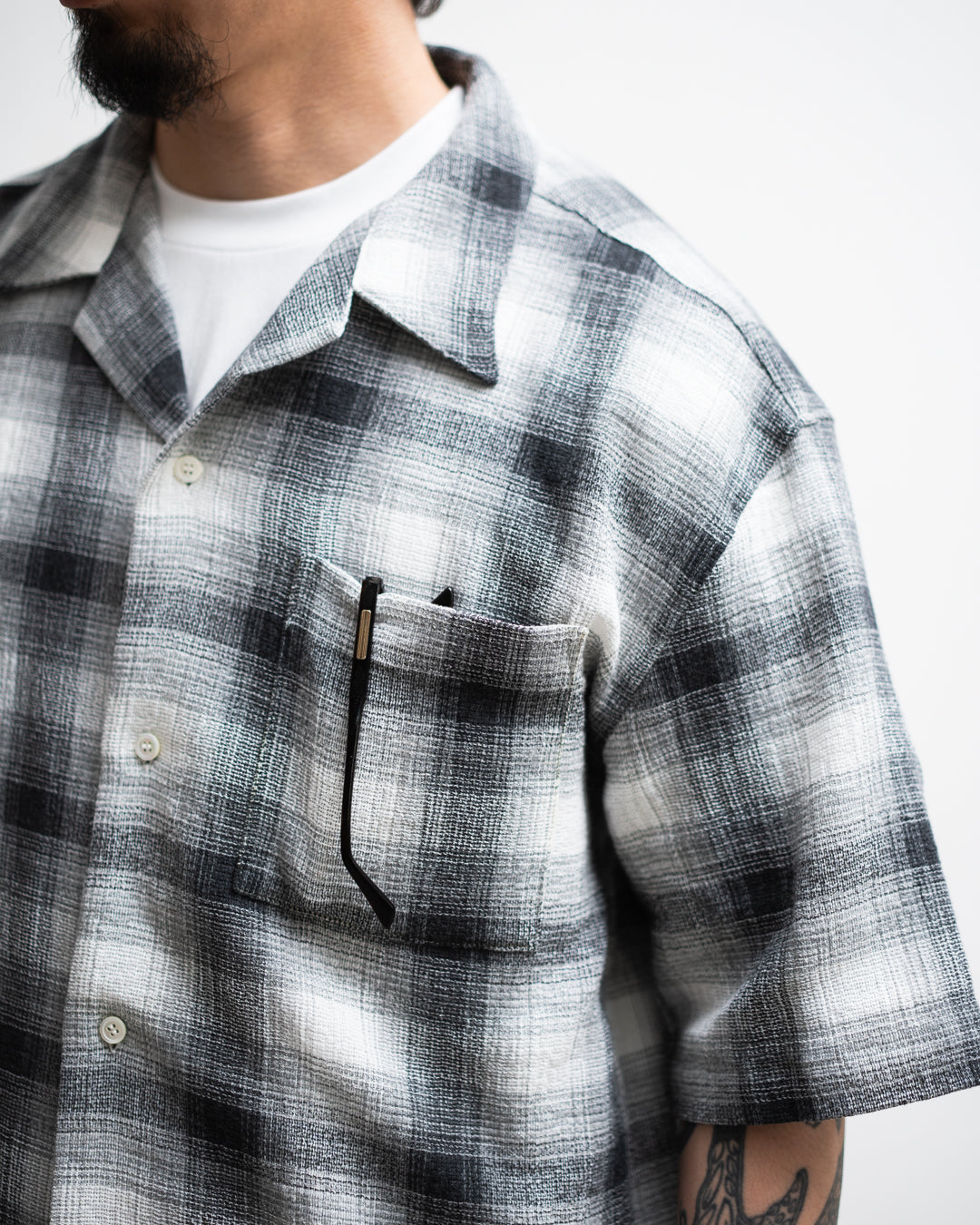 ROTOL Dry Ombre Open Collar Shirt