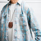 [LAST 1] BOWWOW PAINTER'S PAINT STAINED FLANNEL SHIRT