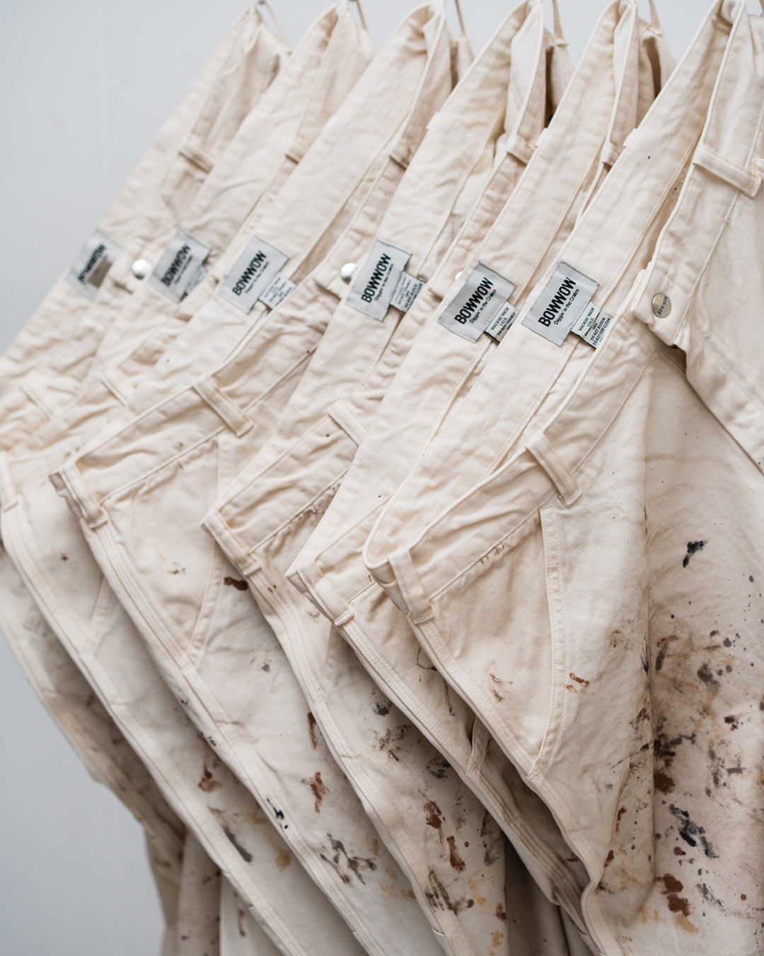 BOWWOW PAINTER'S PAINT STAINED PAINTER PANTS