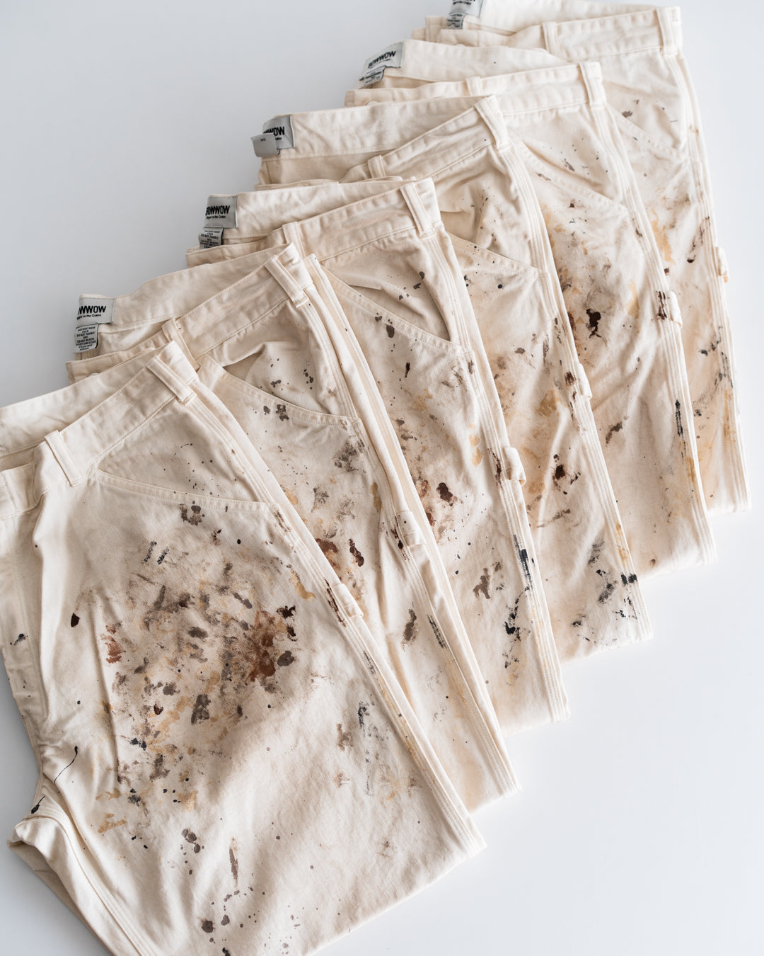 BOWWOW PAINTER'S PAINT STAINED PAINTER PANTS