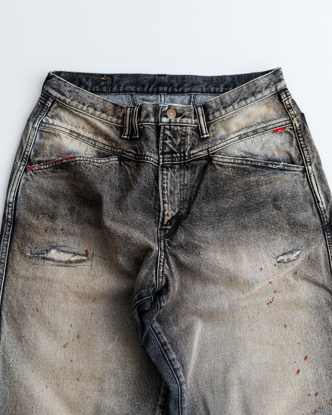 ANACHRONORM FRONT YORK WASHED DENIM PANTS  (REMAKE)