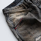 ANACHRONORM FRONT YORK WASHED DENIM PANTS  (REMAKE)
