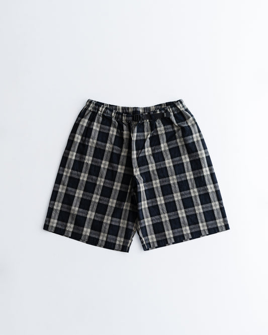 [5.9 sat 12:00 Release] SEDAN ALL-PURPOSE Cotton Linen Plaid Shorts