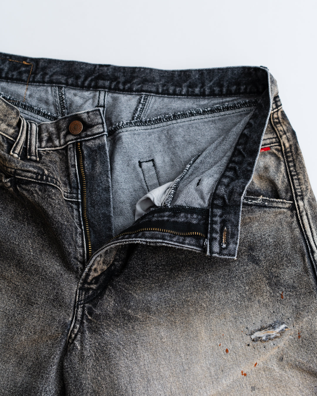 ANACHRONORM FRONT YORK WASHED DENIM PANTS  (REMAKE)