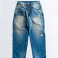 ANACHRONORM FRONT YORK WASHED DENIM PANTS  (REMAKE)