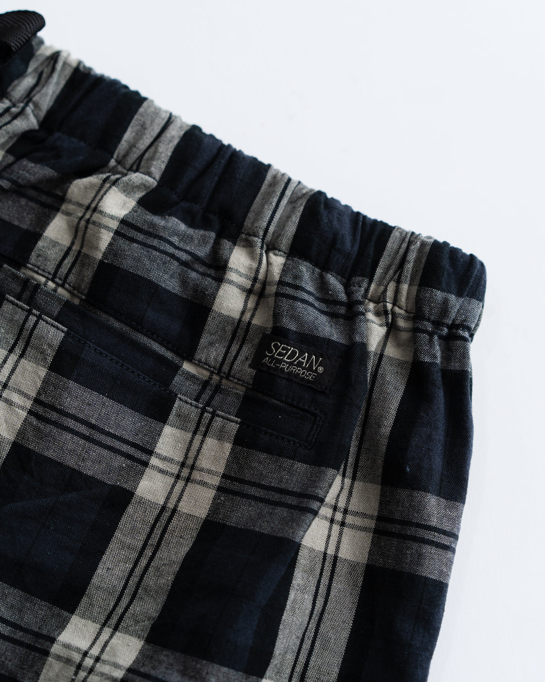 [5.9 sat 12:00 Release] SEDAN ALL-PURPOSE Cotton Linen Plaid Shorts