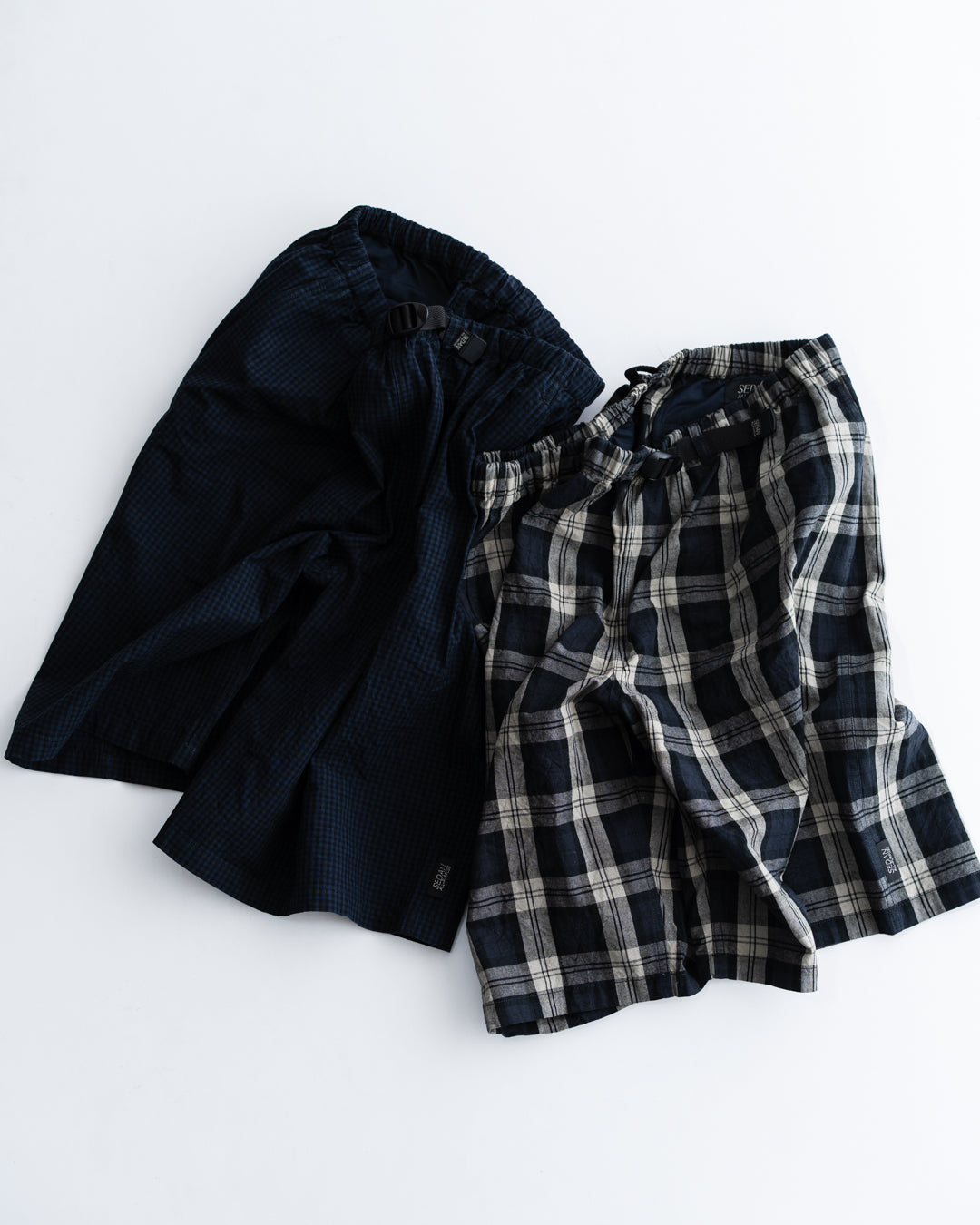 [5.9 sat 12:00 Release] SEDAN ALL-PURPOSE Cotton Linen Plaid Shorts