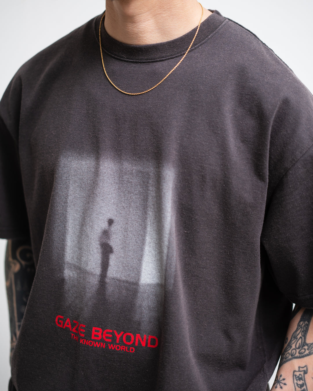 [LAST 1] Name. LOOSE FIT PRINT TEE : WE ARE ALL ALONE
