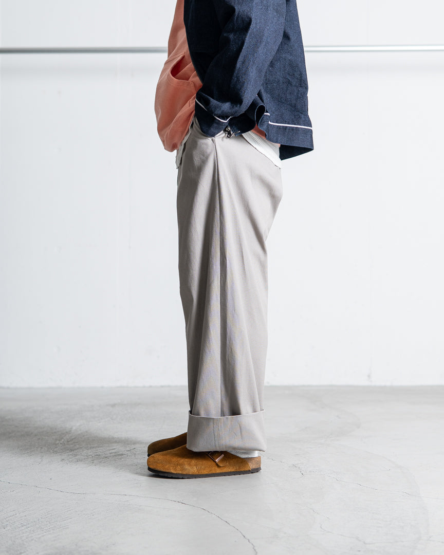 INTERIM DRY COTTON CANVAS MIL BAGGY TROUSER