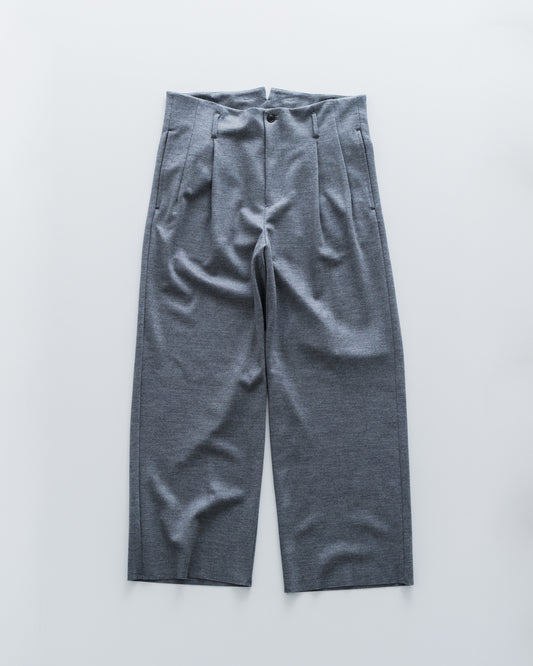 URU WOOL PONCH - 1 TUCK PANTS