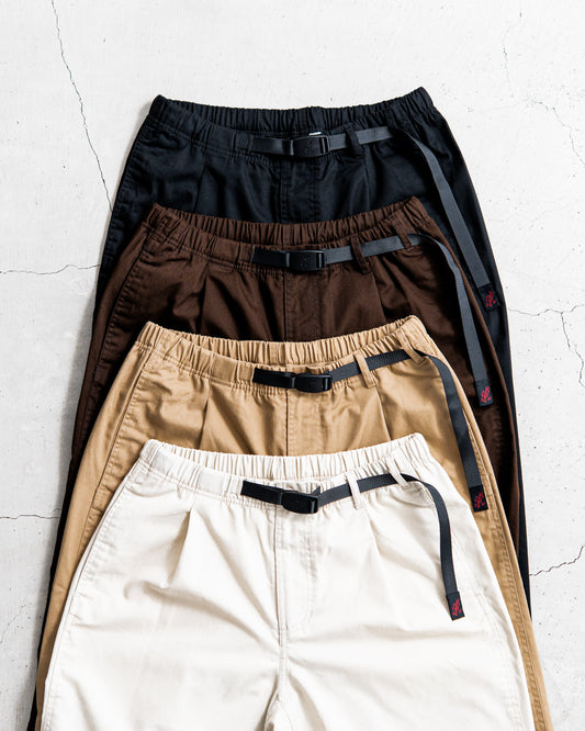 Gramicci TWILL TUCK TAPERD PANT